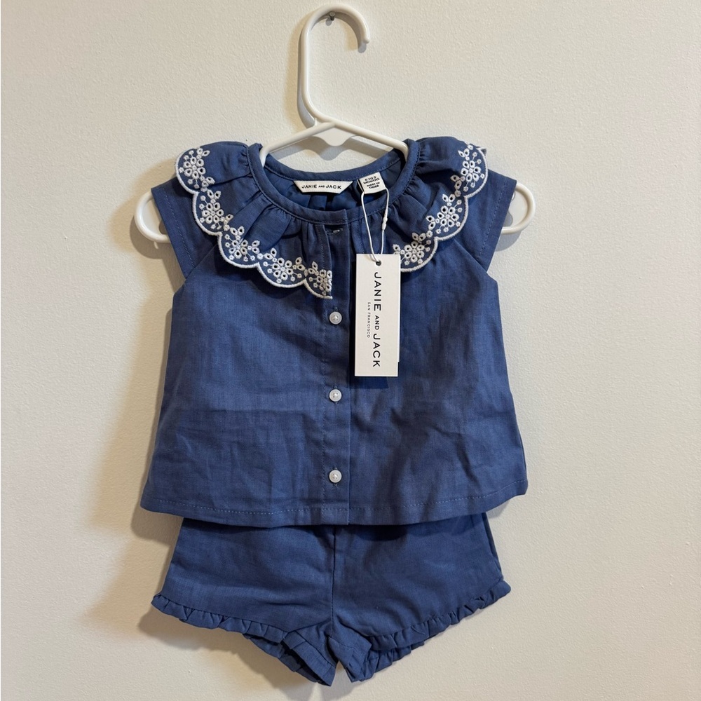 JANIE AND JACK 2 piece baby girls outfit
